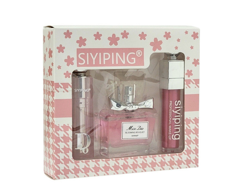 ست ۳ تکه آرایشی SIYIPING (بالم لب + لیپ گلاس + عطر)